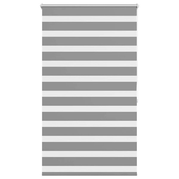 vidaXL Store vénitien Zebra 80 9 x 175 cm largeur du tissu 76 7 cm gris