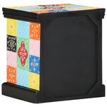 Armoire de chevet vidaXL 2 Pièces Multicolore 40x35x45 cm en bois reconstitué