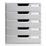 Module De Classement Modulo Office 5 Tiroirs Fermés - Granit - Exacompta