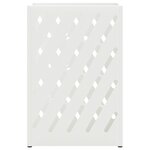 vidaXL Support d'ombrella blanc 28x12x41 cm en acier