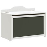 vidaXL Boîte à Jouets Blanc 73 x 33 x 55 cm Bois d'ingénierie
