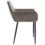 vidaXL Chaises à manger lot de 2 Gris clair Velours