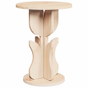 vidaXL Table basse Naturel 39 5 x 39 5 x 53 5 cm Bois massif en pin