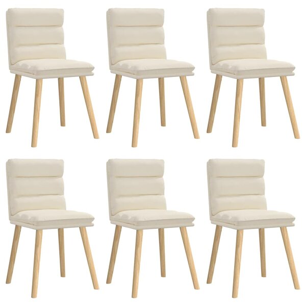 vidaXL Chaises à manger lot de 6 Lin