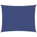 vidaXL Voile de parasol tissu oxford rectangulaire 2 5x4 m bleu