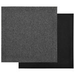 vidaXL Tapis 20 Pièces Anthracite 50 x 50 cm 100  Polypropylène