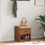 vidaXL Banc de couloir SANDNES 45x40x50 cm bois de pin massif