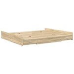vidaXL Cadre de lit avec rangement Chêne Sonoma 180 x 200 cm