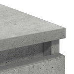 vidaXL Buffet gris béton 80x35x99 cm bois d'ingénierie