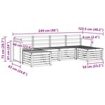 vidaXL Ensemble de canapés d'extérieur 5 pc