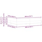 vidaXL Lit boxspring avec matelas Vert foncé 200 x 210 cm Velours