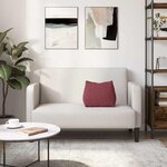 vidaXL Coussin de Dos Bordeaux 45 x 20 x 35 cm tissu