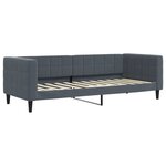 vidaXL Lit de jour avec gigogne sans matelas gris foncé 80x200 cm