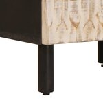 vidaXL Cabinet de chevet Blanc 40 x 33 x 46 cm Bois de mangue massif