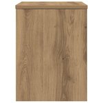 vidaXL Tables de chevet 2 Pièces chêne artisanal bois d'ingénierie