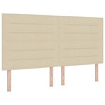 vidaXL Tête de lit Crème 180 cm tissu