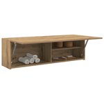 vidaXL Armoire murale de bain chêne artisanal bois d'ingénierie