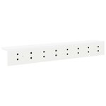 vidaXL Porte-manteau mural Blanc 80 x 10 5 x 10 5 cm Bois d'ingénierie