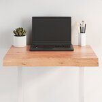 vidaXL Dessus de table bois massif traité bordure assortie