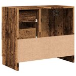 vidaXL Armoire d'évier vieux bois 63x30x54 cm bois d'ingénierie