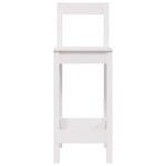 vidaXL Chaises de bar lot de 2 blanc 40x41 5x112 cm bois de pin solide