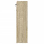 vidaXL Armoire à vitrine chêne sonoma 100x15x58 cm bois d'ingénierie