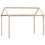 vidaXL Lit haut avec toit 90x200 cm bois de pin massif