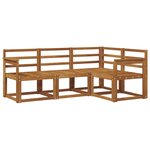 vidaXL Ensemble de canapés d'extérieur 4 pc Naturel
