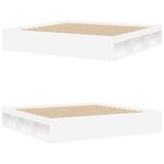 vidaXL Cadre de lit blanc 200x200 cm
