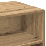 vidaXL Meuble TV chêne artisanal 80x40x40 cm bois d'ingénierie