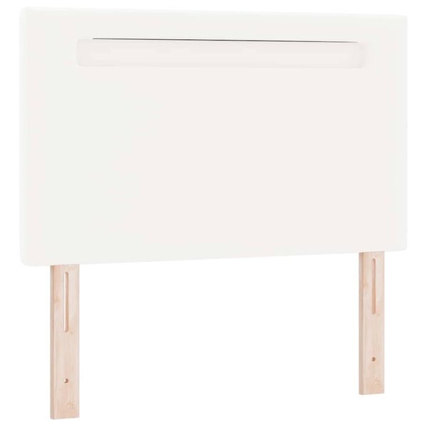 Tête de lit vidaXL Design simple Blanc pur 90 cm Cuir synthétique