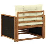 vidaXL Sofa de milieu extérieur Bois d'Acacia Massif Naturel