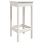 vidaXL Ensemble de bar de jardin 3 Pièces blanc bois de pin massif