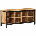 vidaXL Banc à chaussures 110x35x51 cm bois massif de manguier