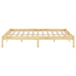 vidaXL Cadre de lit sans matelas bois massif 140x190 cm