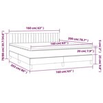 vidaXL Sommier à lattes de lit et matelas Vert foncé 160x200cm Velours