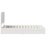 vidaXL Lit de Rangement Blanc 90 x 190 cm Bois d'ingénierie