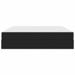 vidaXL Lit avec rangement et matelas Noir 180 x 200 cm Velours