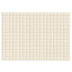 vidaXL Couverture lestée Crème clair 135x200 cm 6 kg Tissu