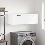 vidaXL Armoire murale blanc 100x36 5x35 cm bois d'ingénierie