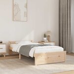 vidaXL Cadre de lit sans matelas bois massif 100x200 cm