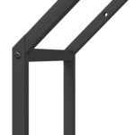 vidaXL Portant de bois chauffage noir 40x25x90 cm