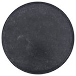 vidaXL Dessus de table Noir Ø60x2 5 cm Marbre