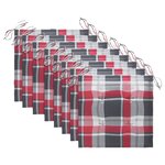 vidaXL Chaises de jardin lot de 8 avec coussins Bois de teck massif