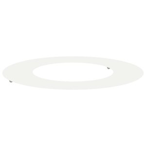 vidaXL adapté pour anneau d'arbre plat Blanc Ø40 / 70 cm Acier