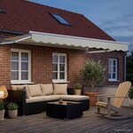 vidaXL Auvent rétractable électrique Crème 3 5 x 2 m