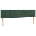 vidaXL Sommier à lattes de lit et matelas Vert foncé 160x200cm Velours