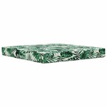 vidaXL Coussin de canapé d'extérieur 2 Pièces Motif feuille Polyester