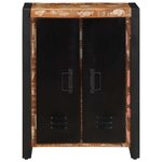 vidaXL Buffet multicolore 55x35x70 cm bois massif récupération