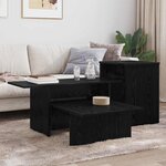 vidaXL Table console Chêne noir 91 5 x 35 x 38 5 cm Bois d'ingénierie